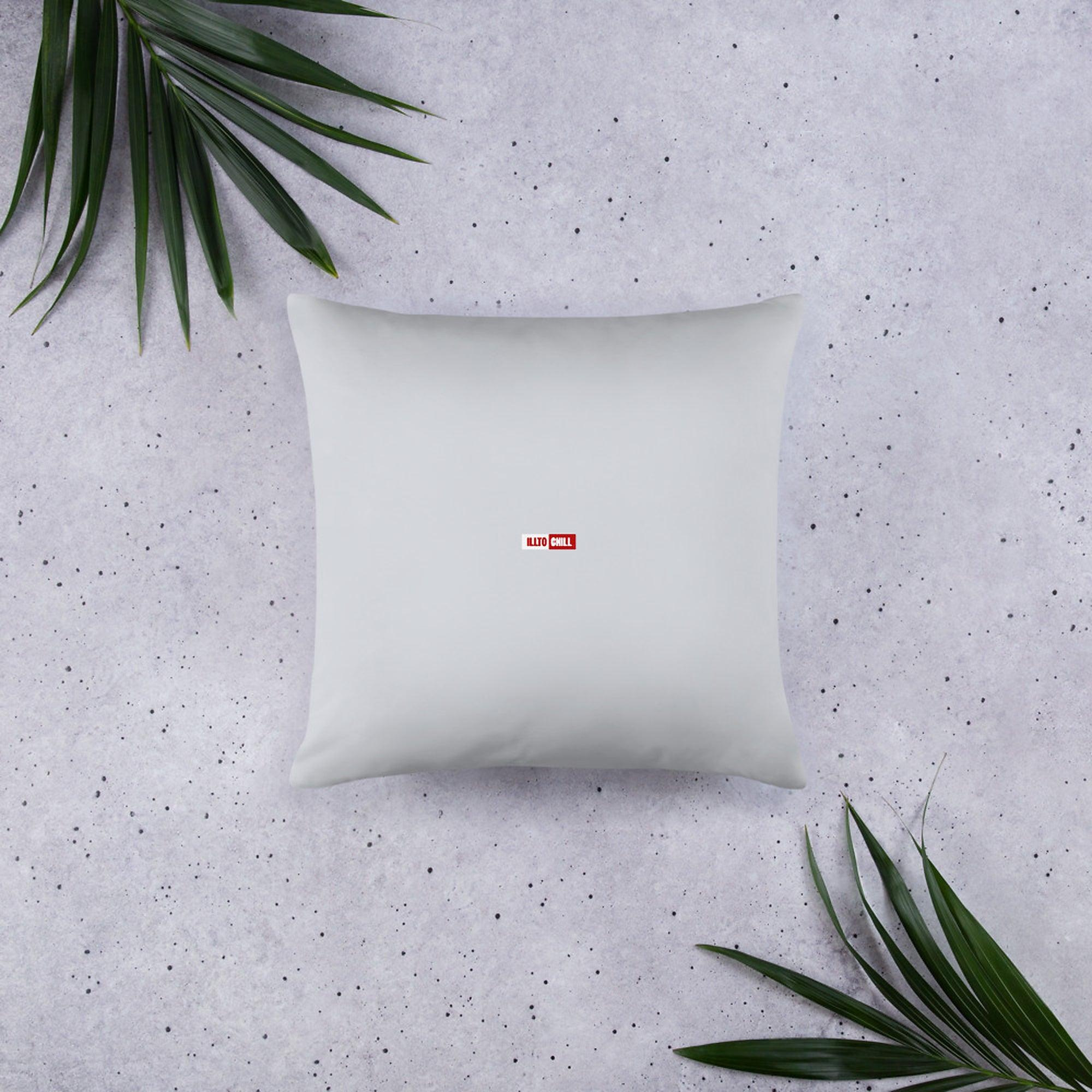 ILLTOCHILL OCD Awareness Pillow – Flat Lifestyle Back (Black)