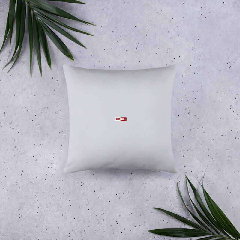 ILLTOCHILL OCD Awareness Pillow – Flat Lifestyle Back (Black)