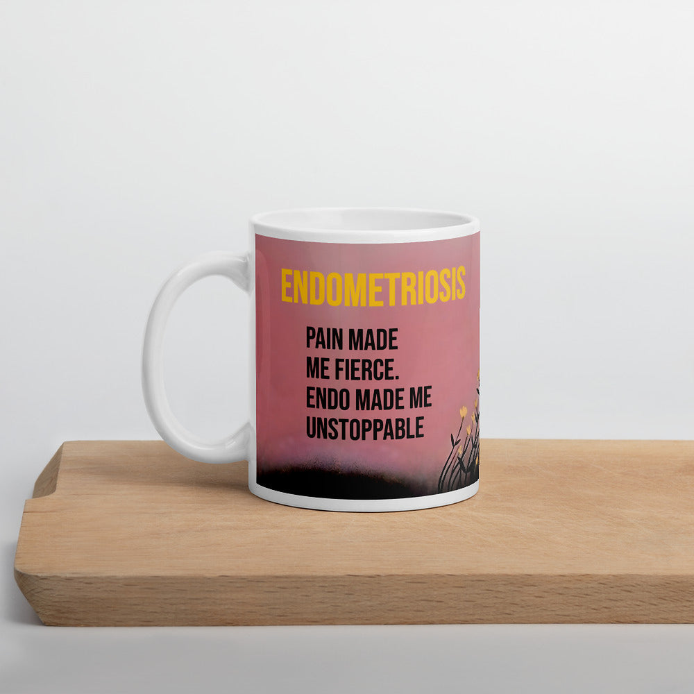 Clean Strength Endo comfort white mug by ILLTOCHILL
