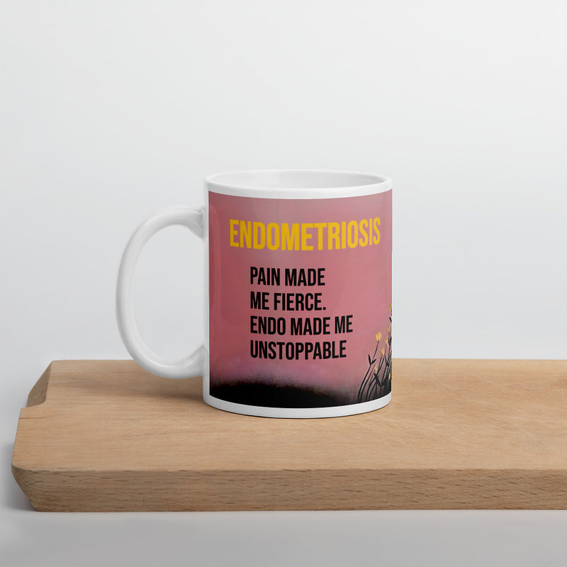 Clean Strength Endo comfort white mug by ILLTOCHILL