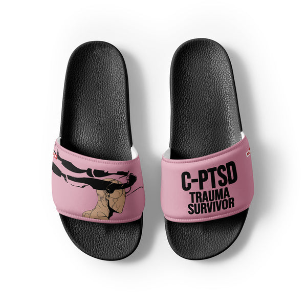 ILLTOCHILL C-PTSD Support Women's Slides – Flat Front 2 (C-ptsd Support Women's Slides)