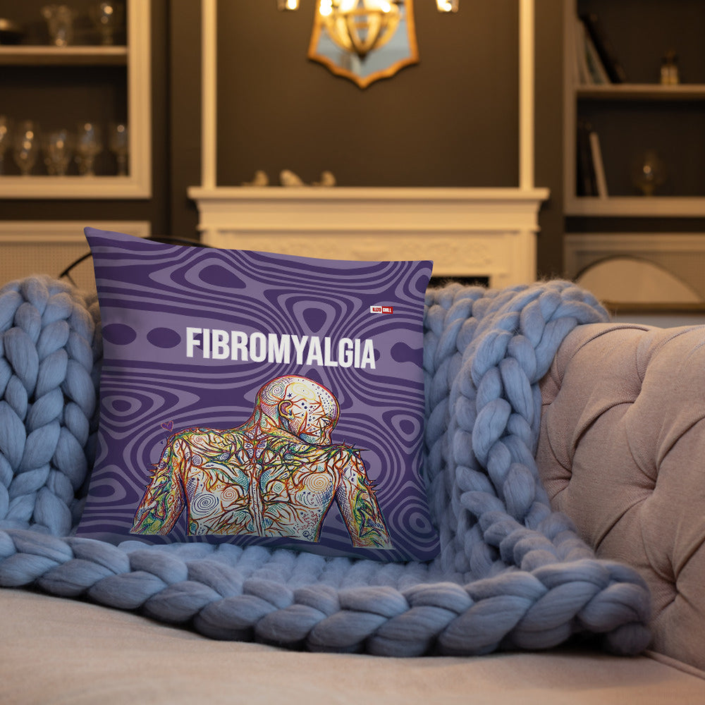 ILLTOCHILL Fibromyalgia Support Pillow – Lifestyle Front Lifestyle 3 (White)