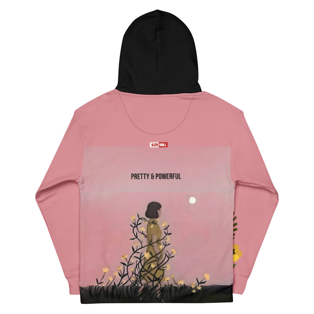 ILLTOCHILL Endometriosis awareness Endo warrior gift unisex cotton hoodie – Flat Back (Black)