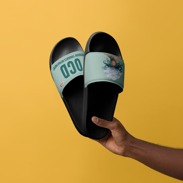 ILLTOCHILL OCD Awareness Men's Slides – Men's Lifestyle 3 Front (Ocd Awareness Men's Slides)
