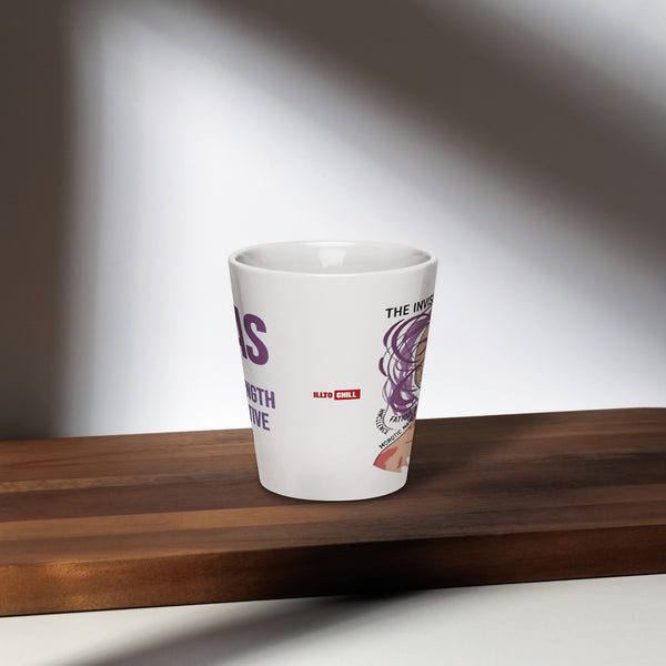 ILLTOCHILL MCAS awareness Mast cell activation syndrome gift Latte mug – Lifestyle 2 Front