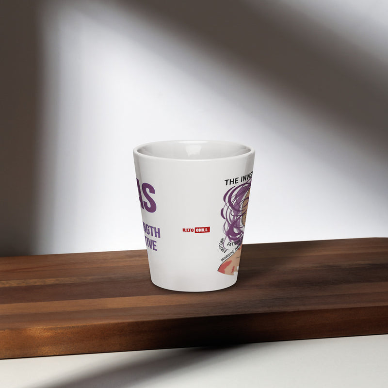 ILLTOCHILL MCAS awareness Mast cell activation syndrome gift Latte mug – Lifestyle 2 Front