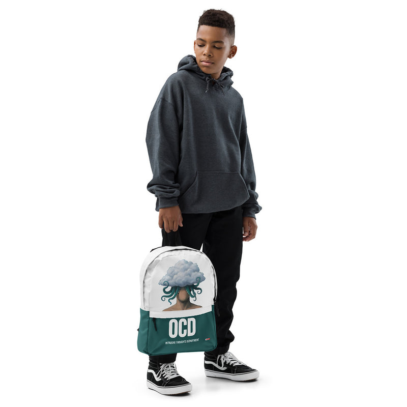 ILLTOCHILL OCD Awareness Backpack – Boy's Front (Clear)