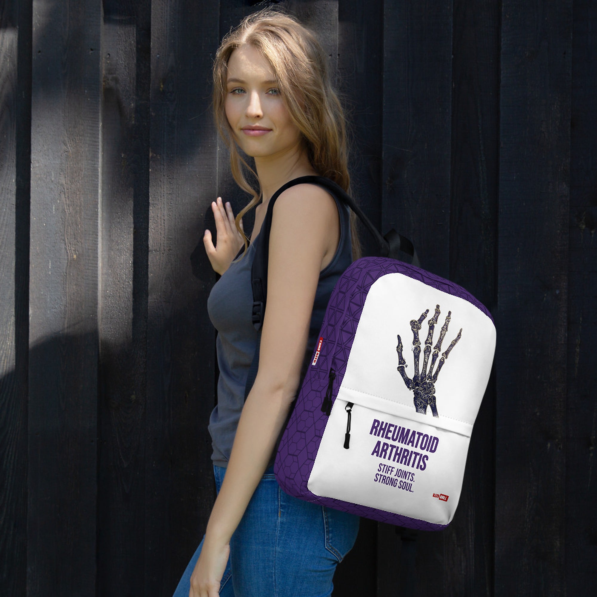 ILLTOCHILL RA Awareness Backpack – Women's Lifestyle Right (Clear)