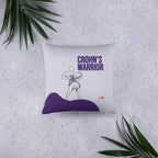 ILLTOCHILL Crohn's disease awareness and support gift Pillow – Flat Lifestyle Front (Black)