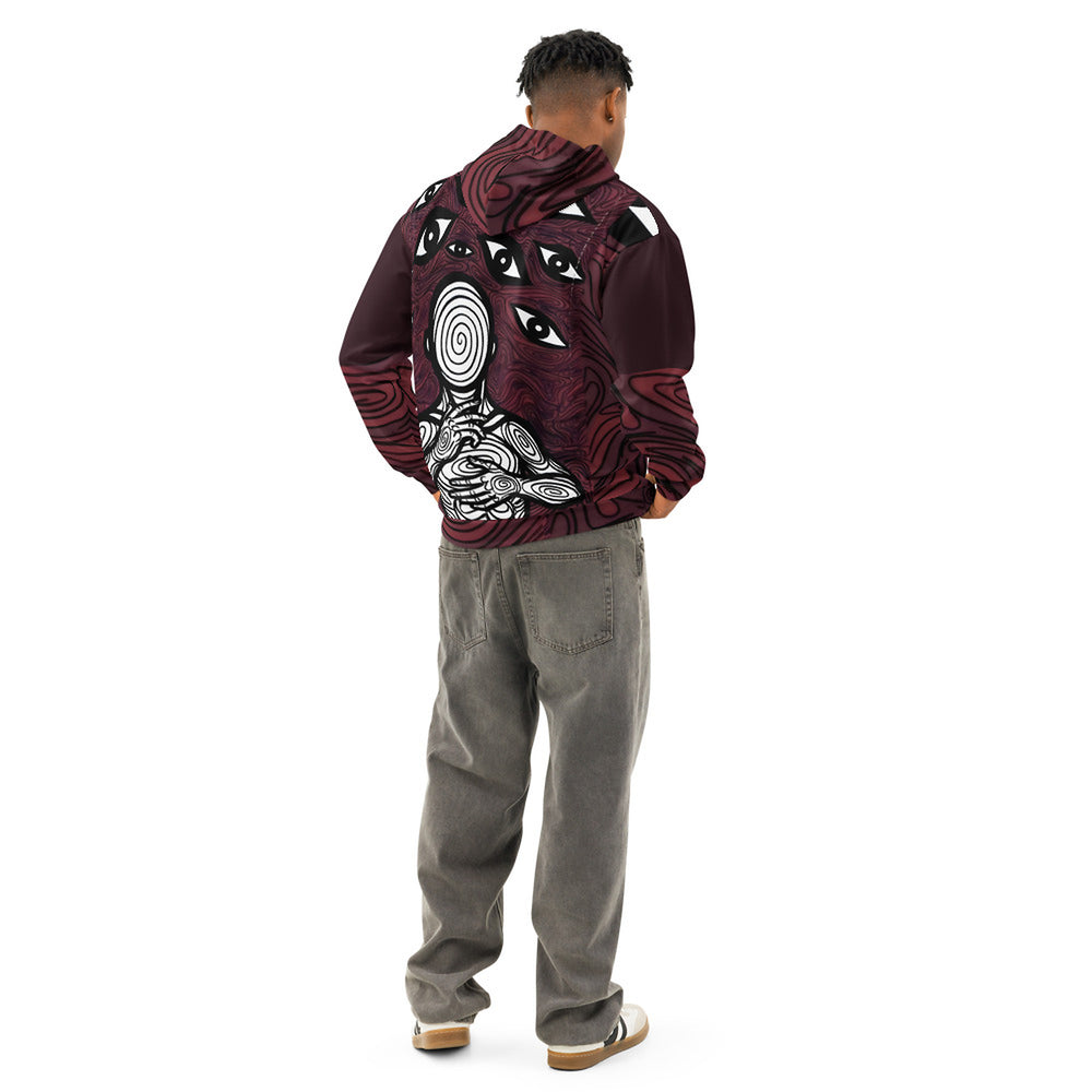 ILLTOCHILL Anxiety awareness gift Unisex cotton Hoodie – Men's Back (Black)