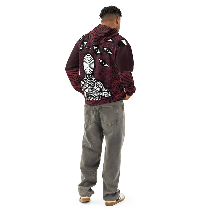 ILLTOCHILL Anxiety awareness gift Unisex cotton Hoodie – Men's Back (Black)