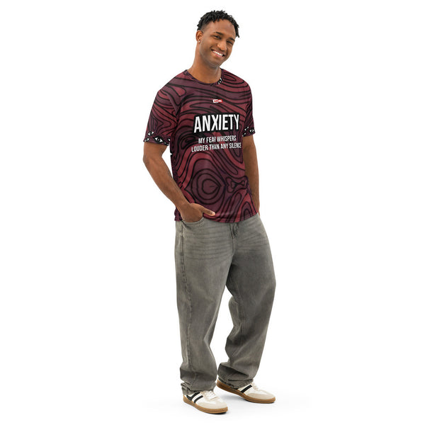 ILLTOCHILL Anxiety Awareness T-Shirt – Men's Right Front (Black)