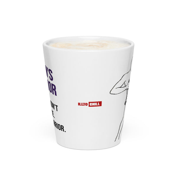 ILLTOCHILL Crohn's disease awareness and support gift Latte mug – Flat 2 Front