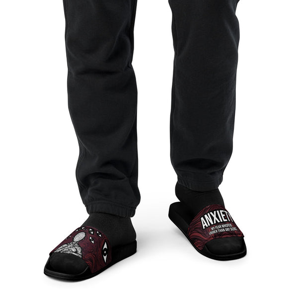 ILLTOCHILL Anxiety awareness gift Men’s slides – Men's Front