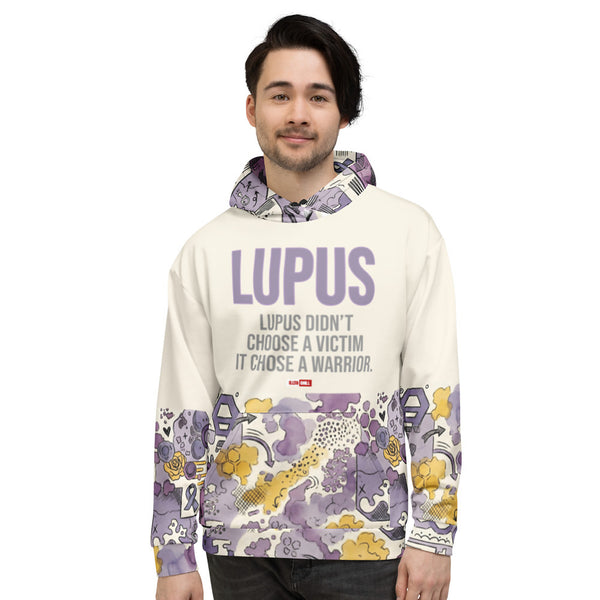 ILLTOCHILL Lupus awareness gift heavyweight Unisex Hoodie – Men's Front (Black)