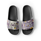 ILLTOCHILL Lupus Awareness Women's Slides – Flat Front 2 (Lupus Awareness Women's Slides)