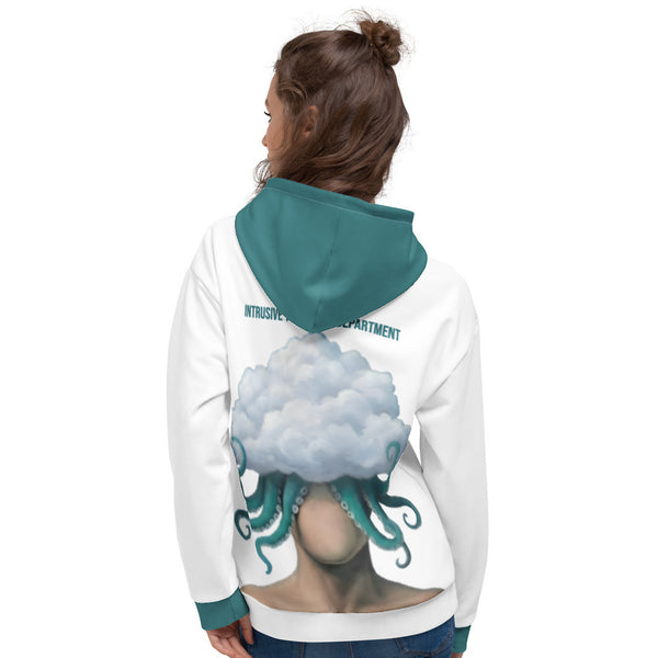 ILLTOCHILL OCD Support Obsessive-Compulsive Disorder gift heavyweight Unisex Hoodie – Women's Back (White)