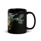 ILLTOCHILL Asthma awareness and support gift Black Glossy Mug – Flat Handle on Right