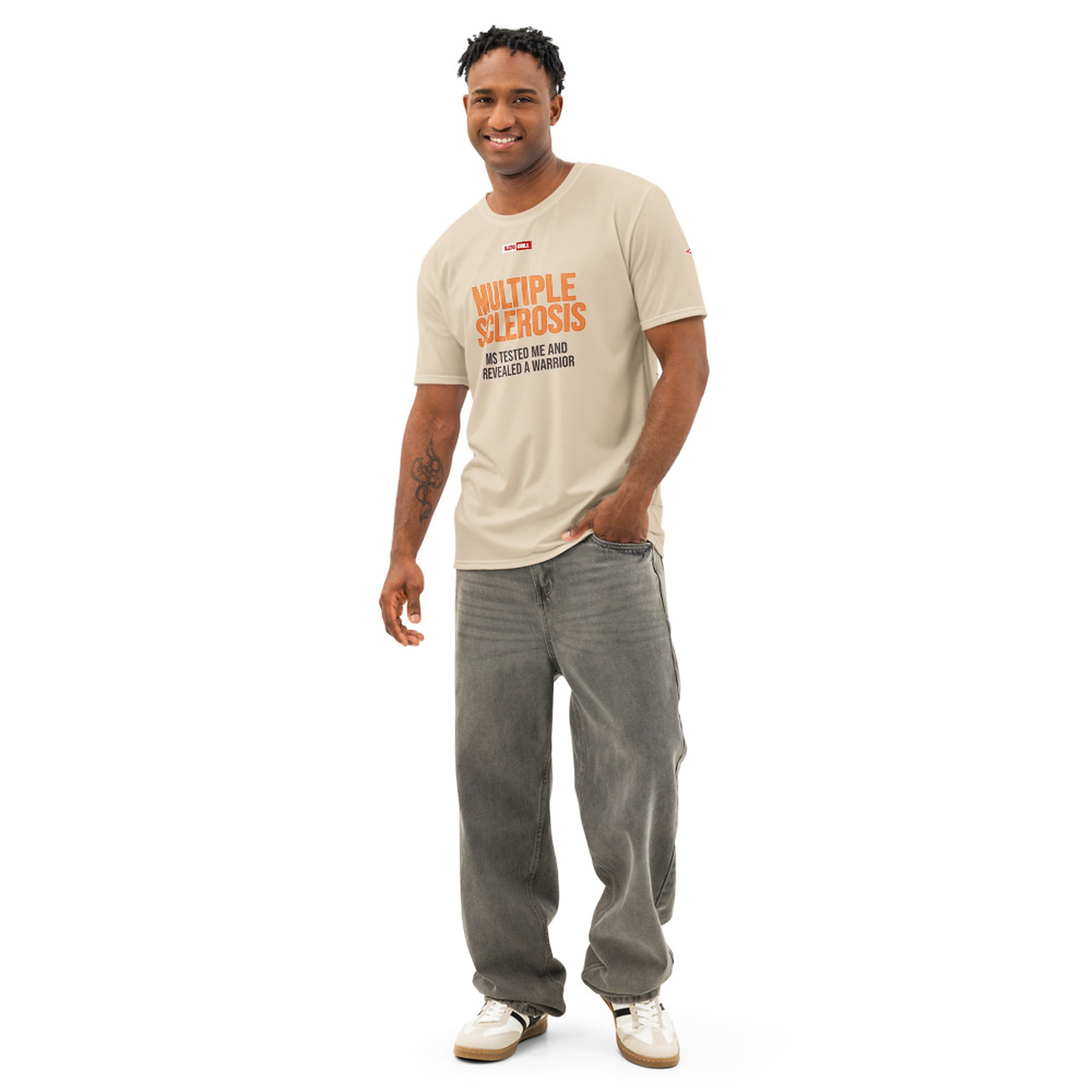 ILLTOCHILL MS Awareness T-Shirt – Men's Front (White)