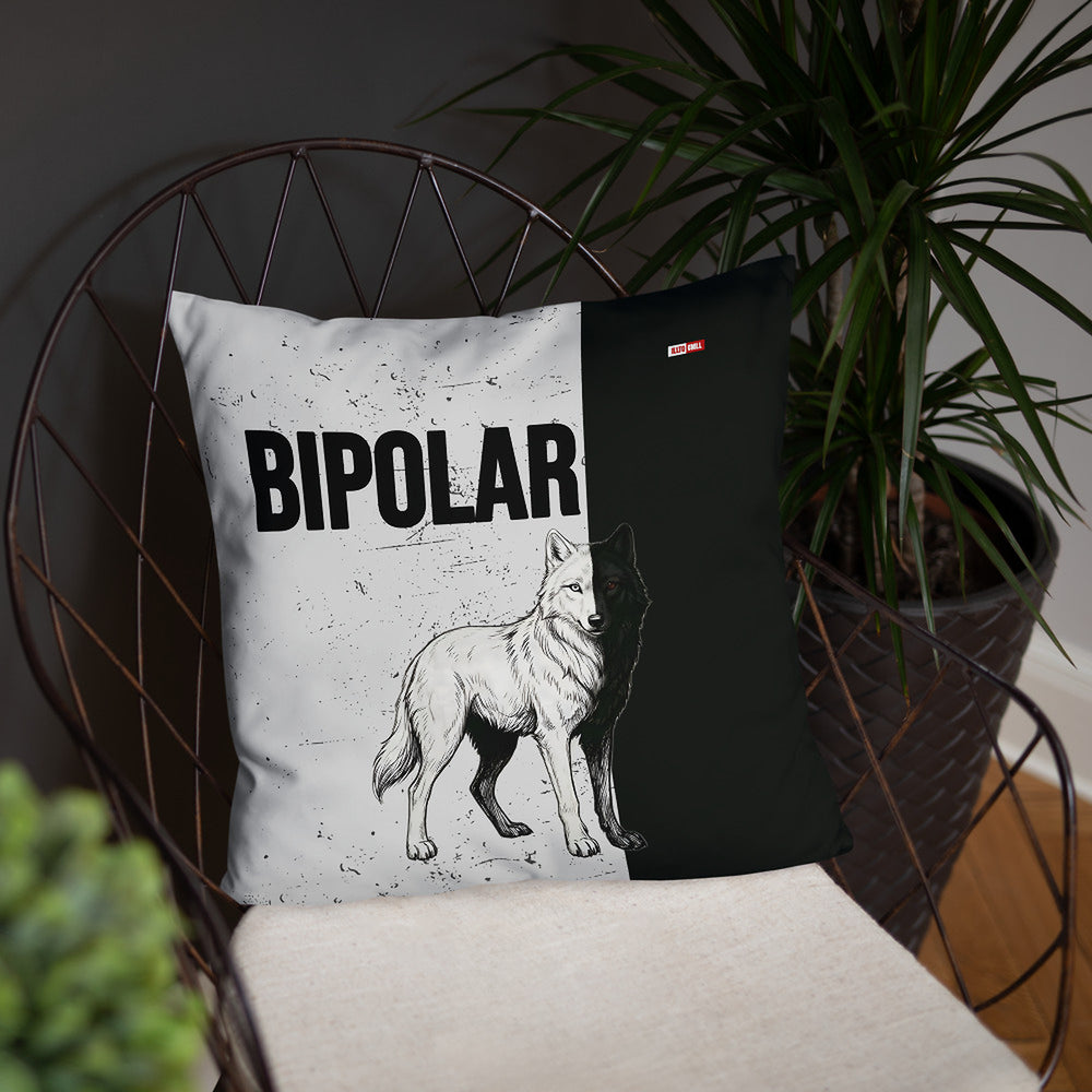 ILLTOCHILL Bipolar disorder gift Pillow – Lifestyle Front Lifestyle 4 (Black)