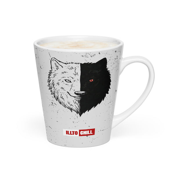ILLTOCHILL Bipolar disorder gift Latte mug – Flat 2 Right