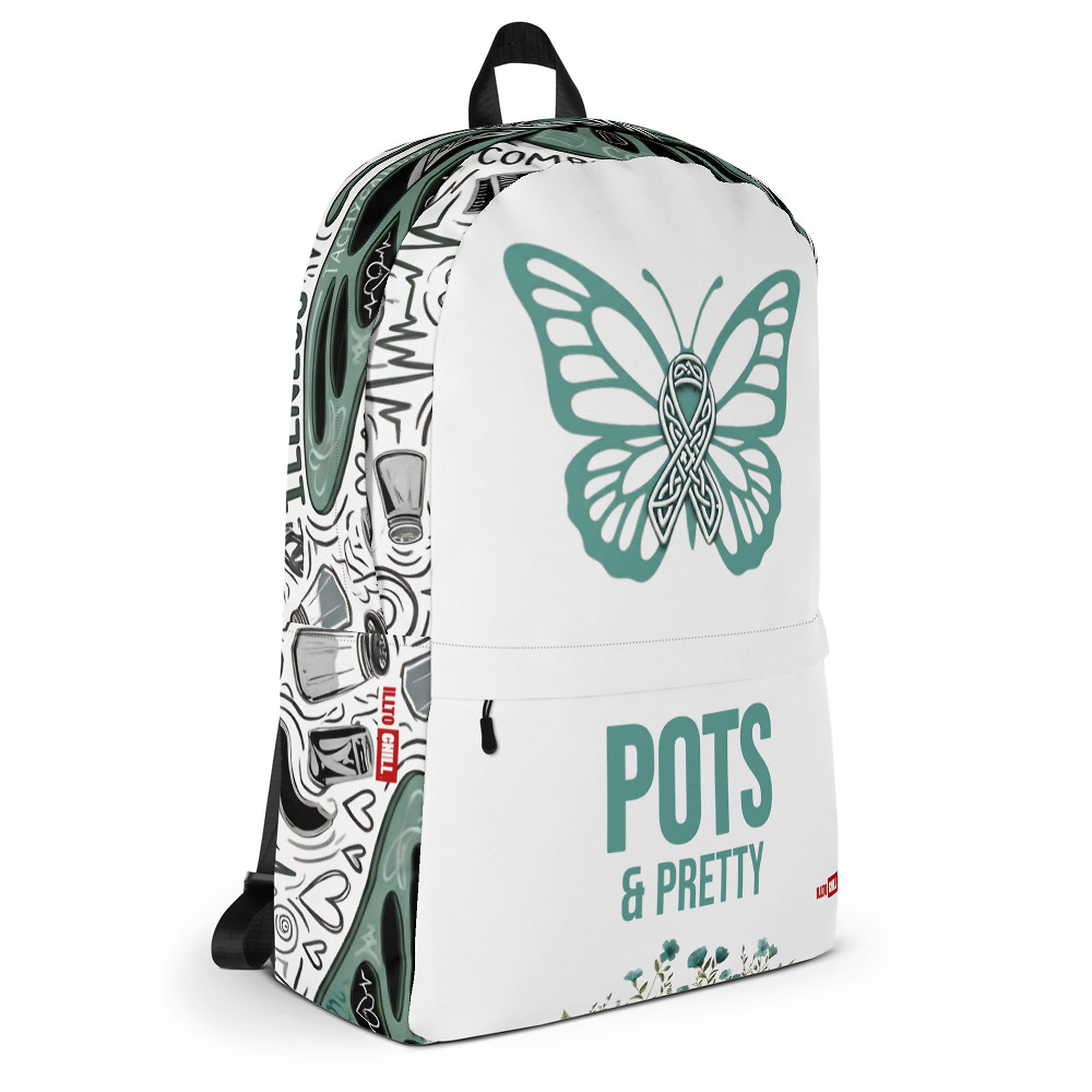 ILLTOCHILL POTS Awareness Backpack – Default Right (Clear)