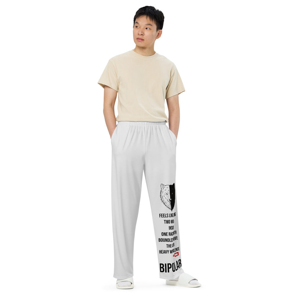 ILLTOCHILL Bipolar Support Pants – Men's Front (White)