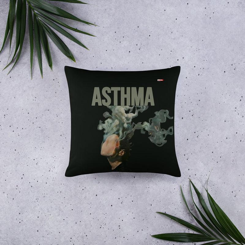 ILLTOCHILL Asthma Support Pillow – Flat Lifestyle Front (Black)