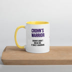 ILLTOCHILL Crohn's disease awareness and support gift Mug with Color Inside – Lifestyle Left