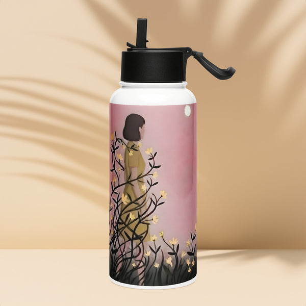 ILLTOCHILL Endometriosis awareness Endo warrior gift Stainless steel water bottle with a straw lid – Lifestyle 4 Left