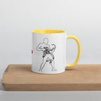 ILLTOCHILL Crohn's disease awareness and support gift Mug with Color Inside – Lifestyle Right