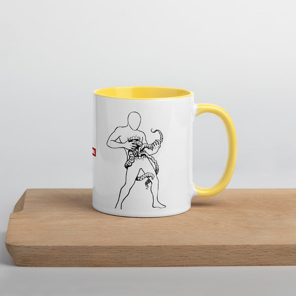 ILLTOCHILL Crohn's disease awareness and support gift Mug with Color Inside – Lifestyle Right