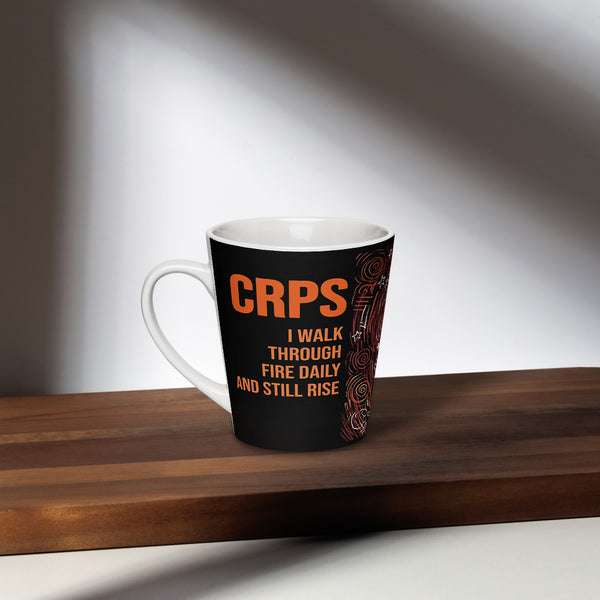 ILLTOCHILL CRPS Awareness and support gift Latte mug – Lifestyle 2 Left