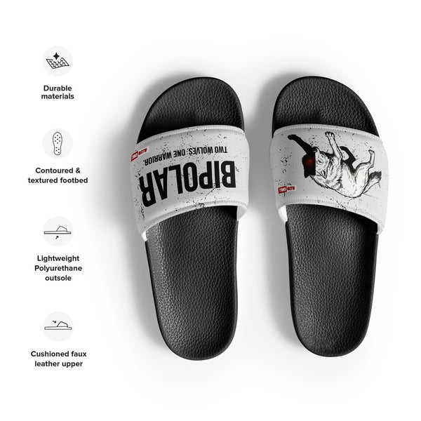 ILLTOCHILL Bipolar Support Men's Slides – Product specs Front (Bipolar Support Men's Slides)