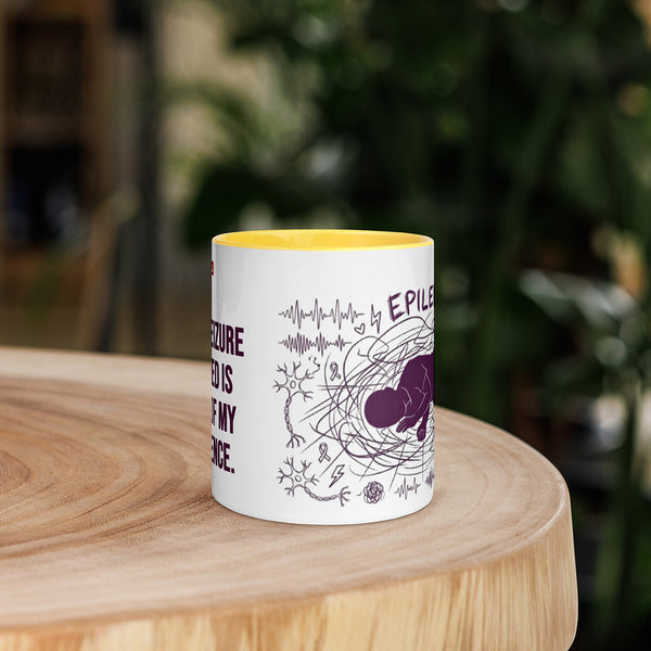 ILLTOCHILL Epilepsy awareness and support gift Mug with Color Inside – Lifestyle 5 Front