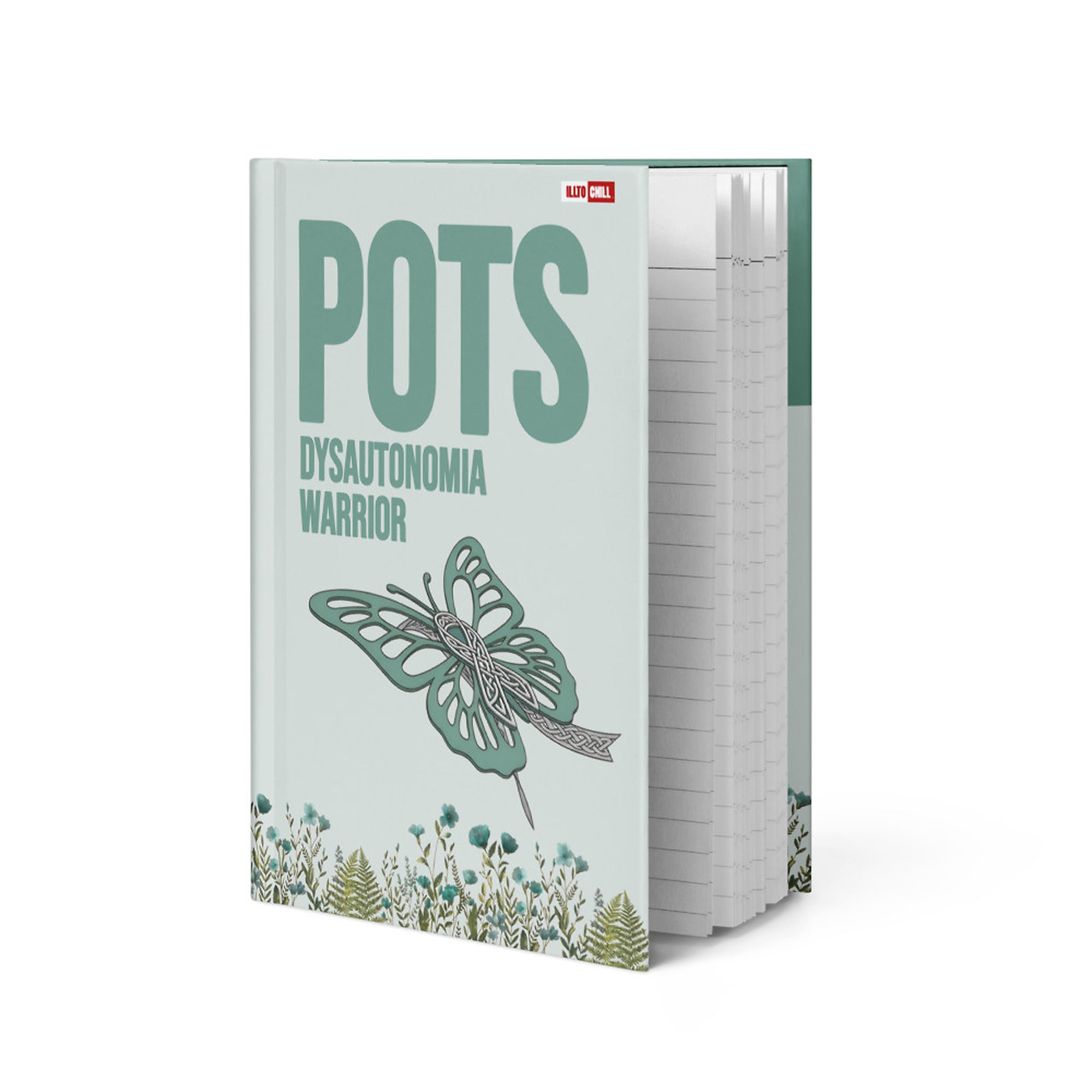 ILLTOCHILL POTS Awareness Hardcover Journal – Flat 2 Front (Pots Awareness Hardcover Journal)