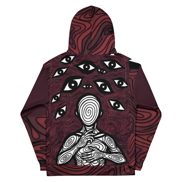 ILLTOCHILL Anxiety awareness gift heavyweight Unisex Hoodie – Flat Back (Black)