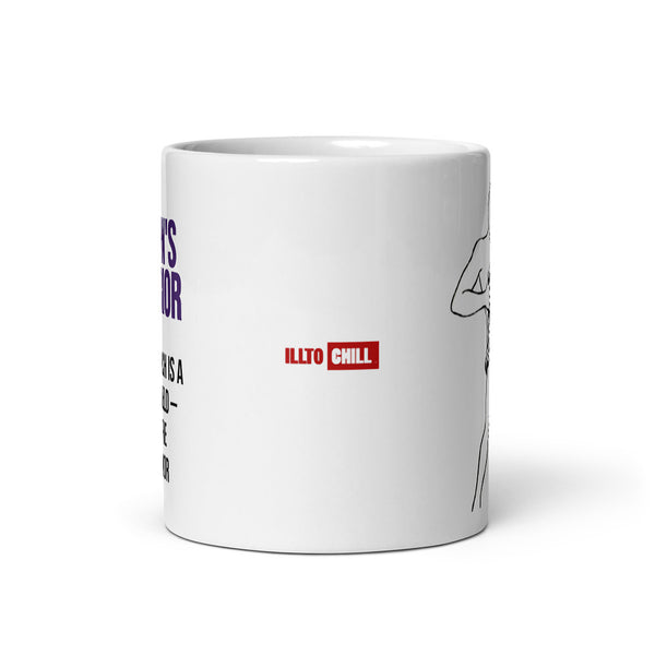 ILLTOCHILL Crohn's disease awareness and support gift White glossy mug – Default Front view