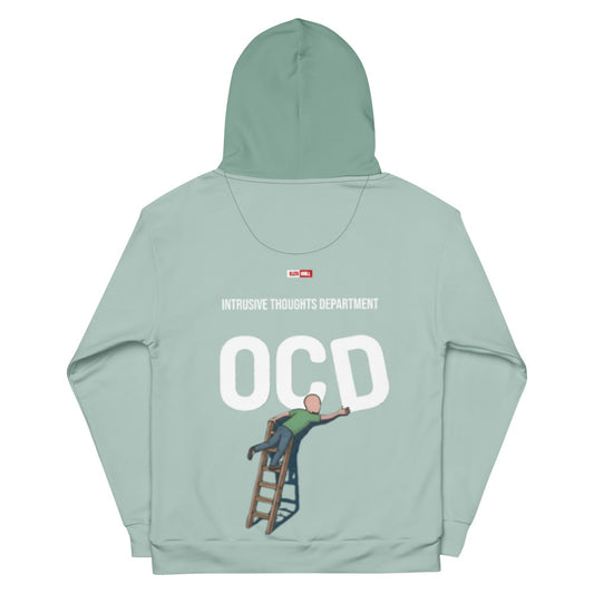 ILLTOCHILL ILLOCHILL OCD awareness Obsessive-Compulsive Disorder gift heavyweight Unisex cotton hoodie – Flat Back (Black)