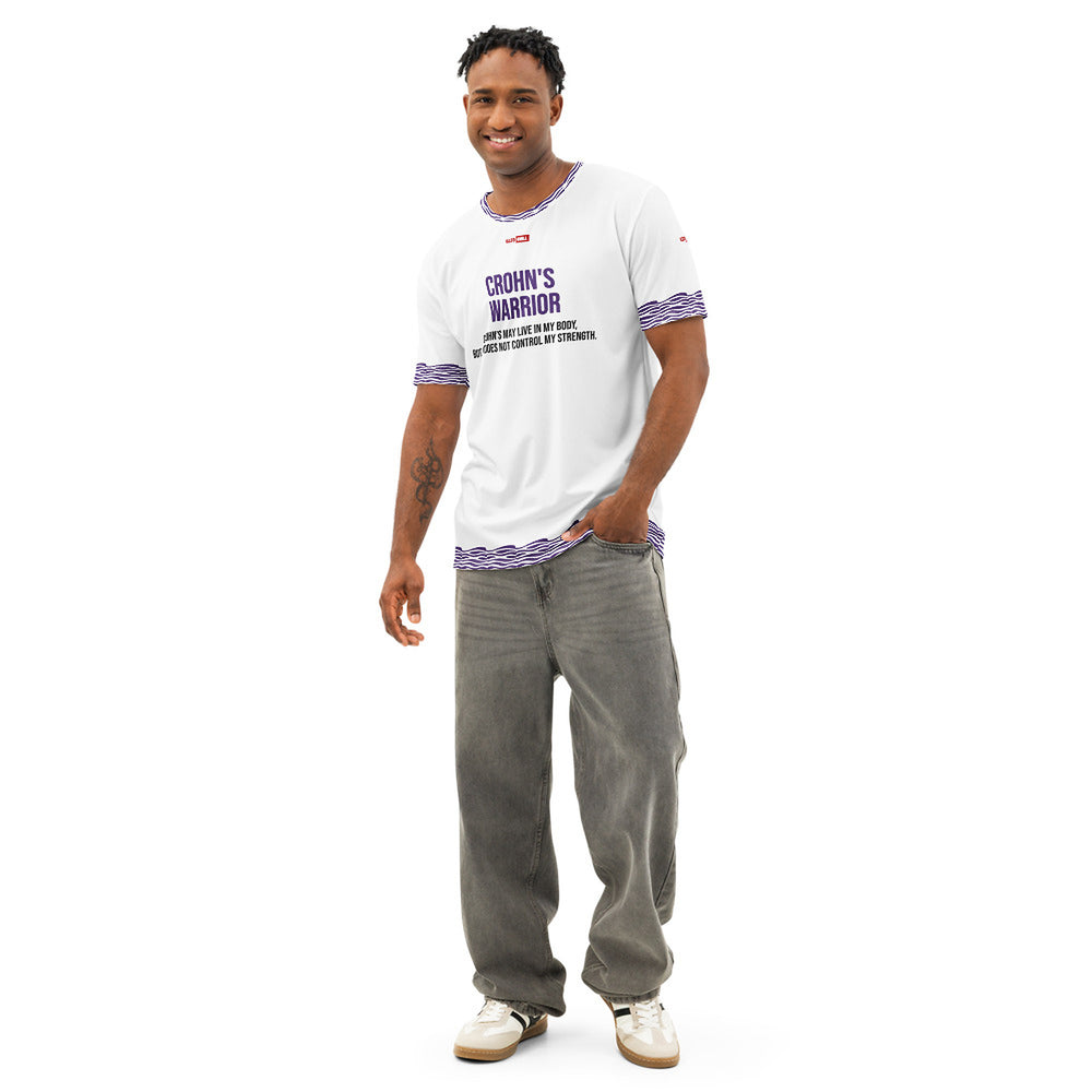 ILLTOCHILL Crohn's Disease Awareness T-Shirt – Men's Front (White)