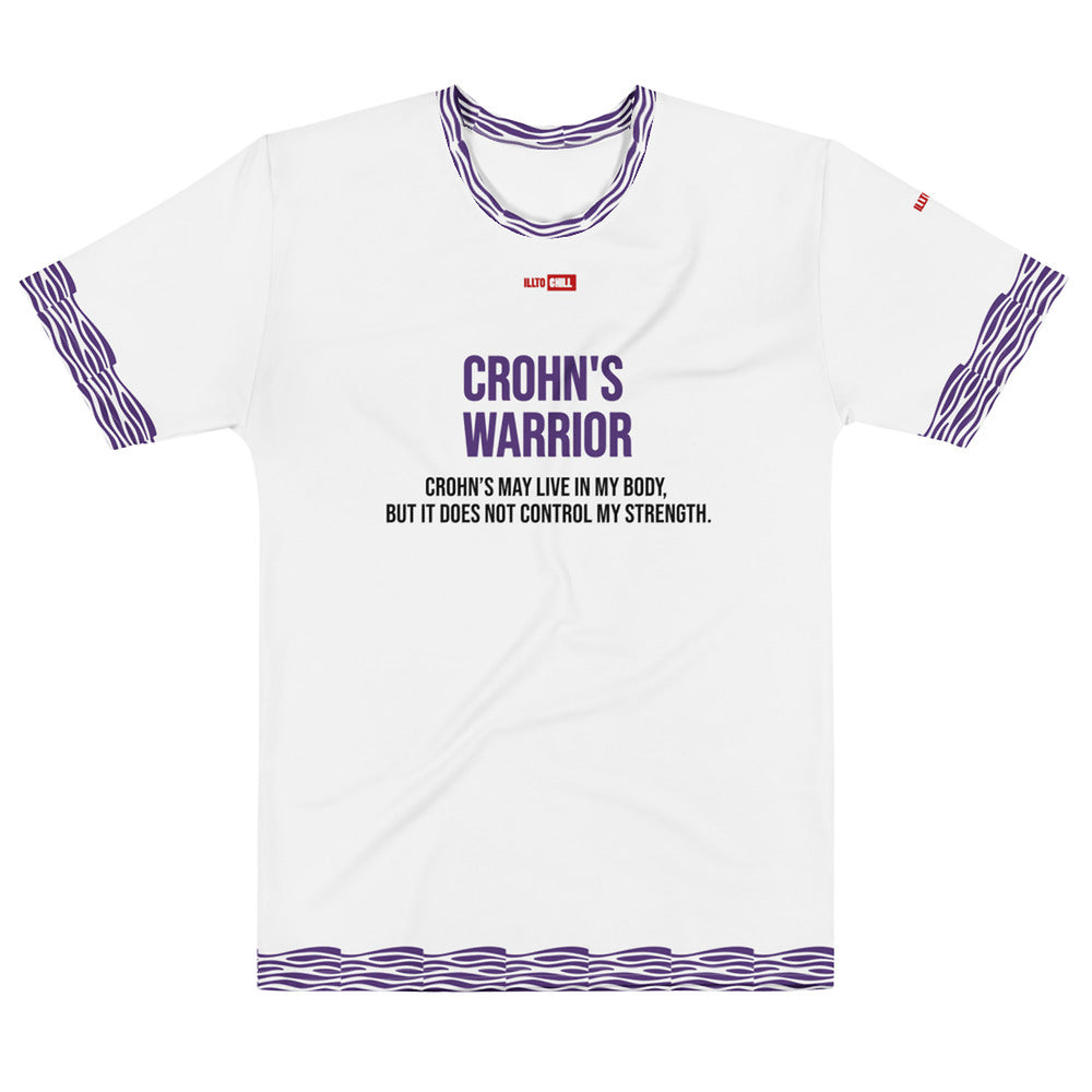 ILLTOCHILL Crohn's Disease Awareness T-Shirt – Flat Front (White) #2