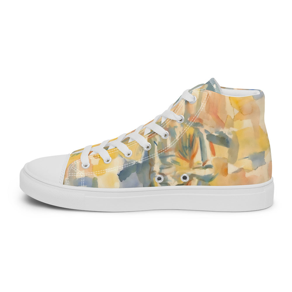 ILLTOCHILL Tourette syndrome awareness TS gift Men’s high top canvas shoes – Flat 2 Right Inside