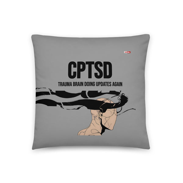 ILLTOCHILL C-PTSD Support Pillow – Default Front (Black)