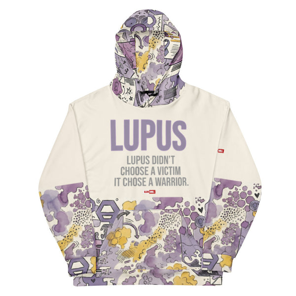 ILLTOCHILL Lupus awareness gift heavyweight Unisex Hoodie – Flat Front (Black)