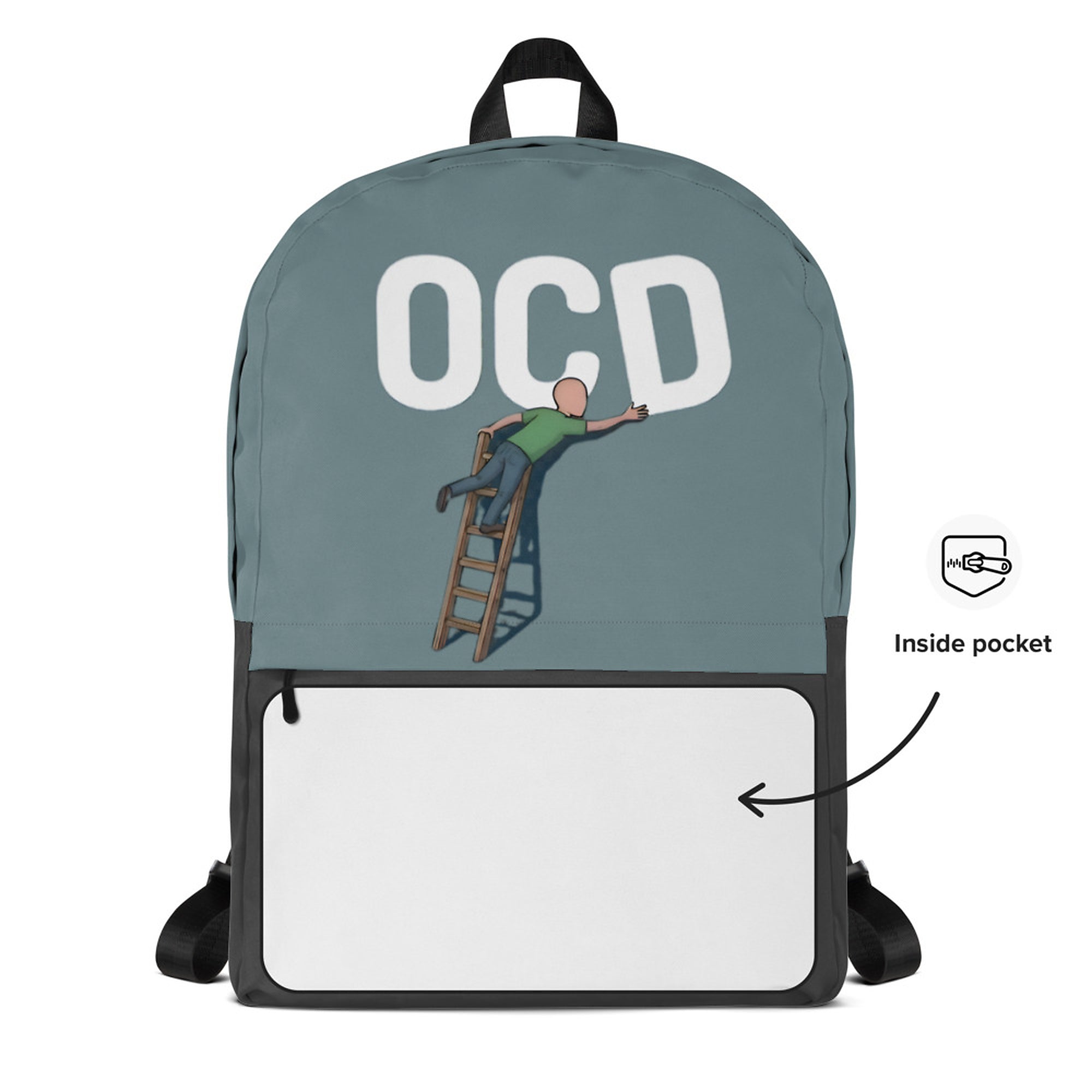 ILLTOCHILL OCD Awareness Backpack – Default Front 2 (Clear)
