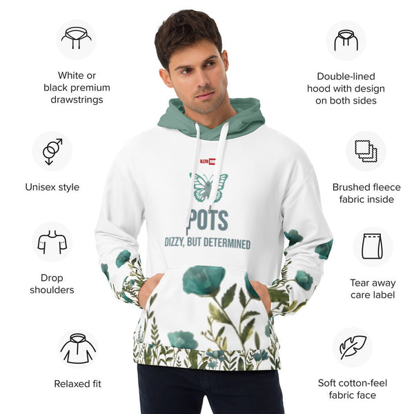 ILLTOCHILL POTS awareness heavyweight Unisex Hoodie – Product specs Front (White)