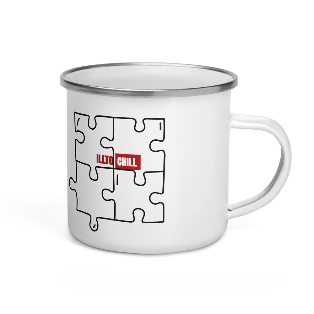 ILLTOCHILL Autism awareness neurodiversity gift Enamel Mug – Default Right