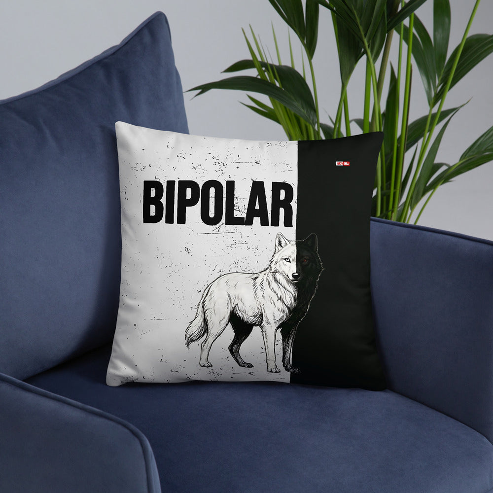 ILLTOCHILL Bipolar disorder gift Pillow – Lifestyle Front Lifestyle 6 (Black)