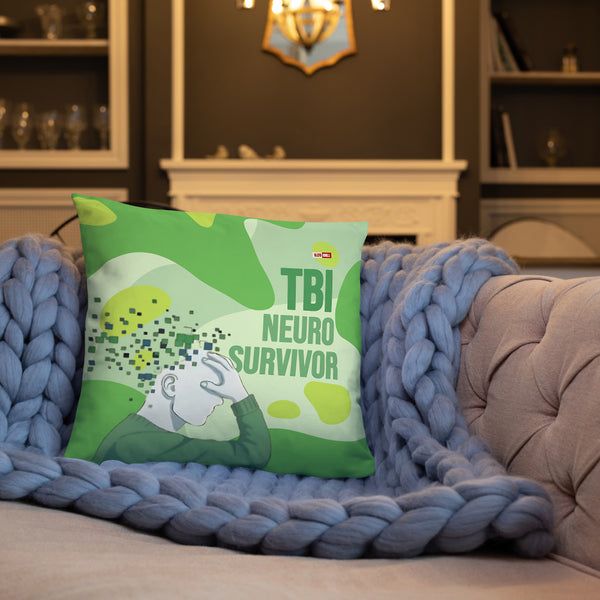 ILLTOCHILL TBI Support Pillow – Lifestyle Front Lifestyle 3 (White)