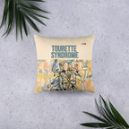 ILLTOCHILL Tourette syndrome awareness and support gift Pillow – Flat Lifestyle Front (White)